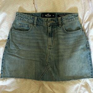 Hollister denim skirt high rise